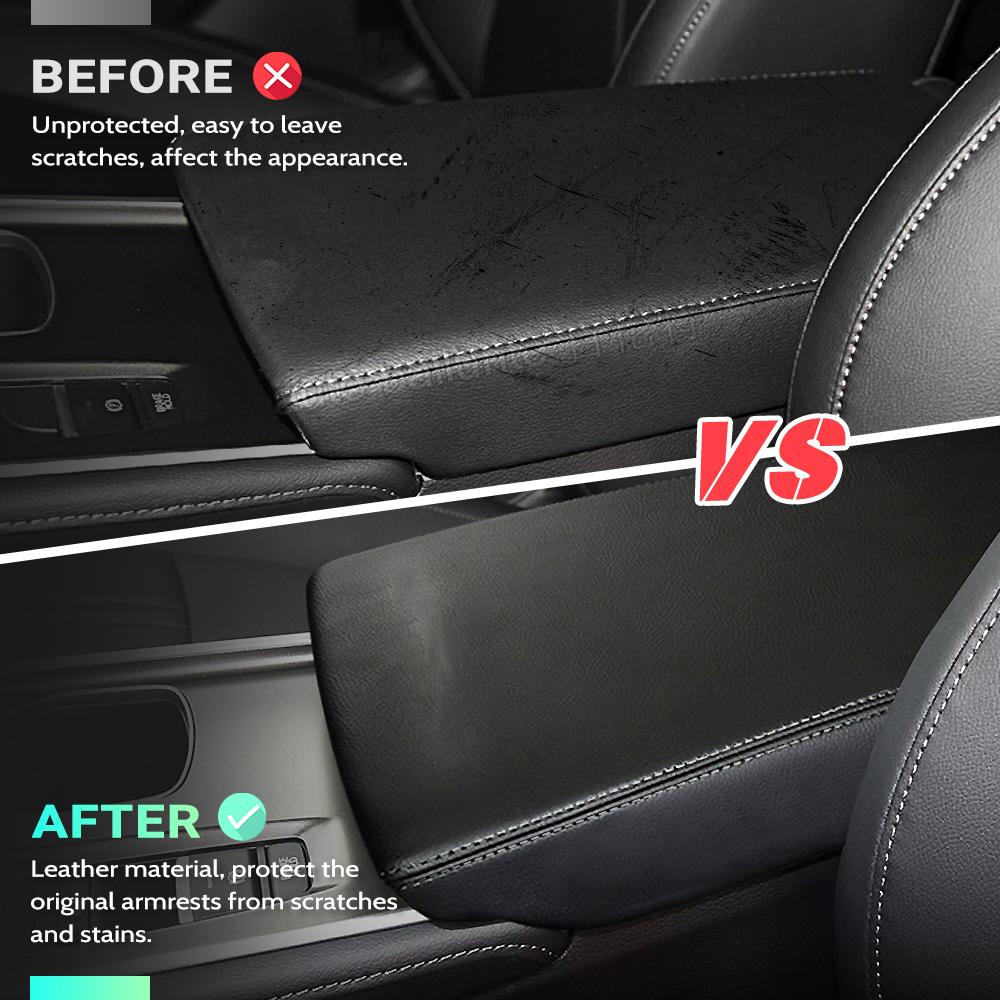 Чехлы на подлокотники для Honda Accord 10 10-го поколения 2018 2019 2020 2025 2025 Защита из искусственной кожи Автомобильные аксессуары для украшения интерьера