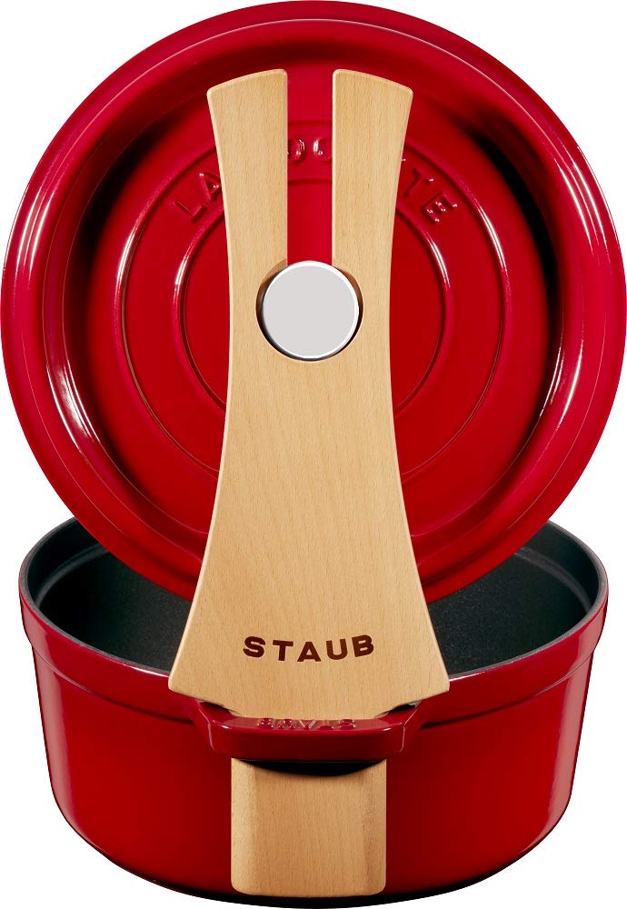 Подставка для крышки staub Lid, японский держатель для крышки из дерева "Wood Holder" [Авторизованный продукт] 40501-124
