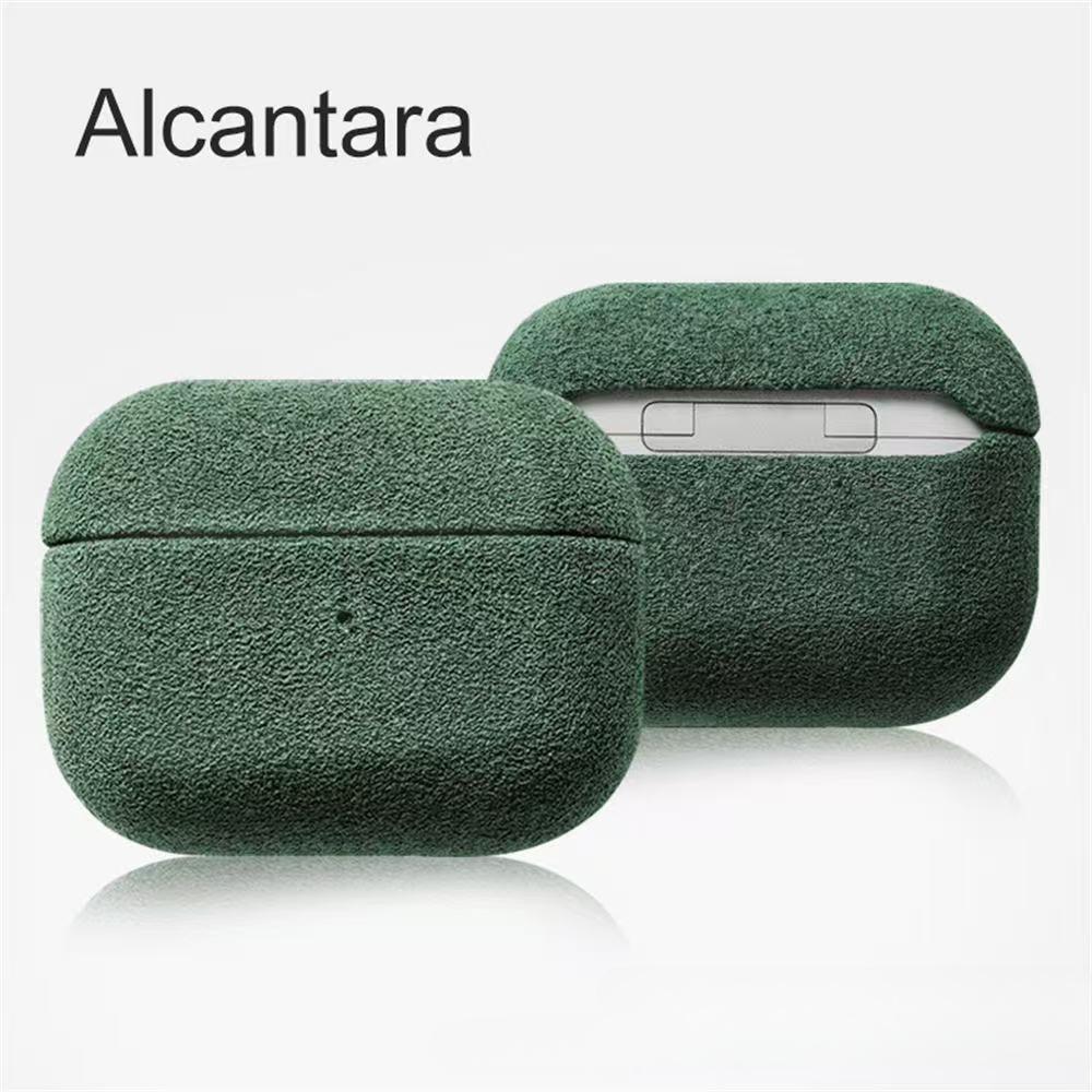 Роскошный чехол из алькантары для AirPods Pro 3(2025) Чехол из меха и кожи для беспроводных Bluetooth-наушников AirPods 4 и Pro2