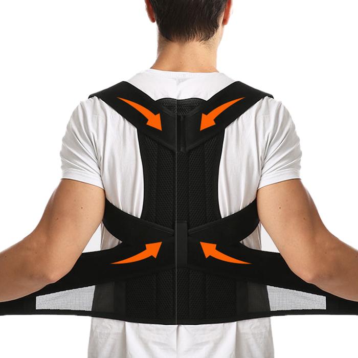 Adjustable Magnetic Back Shoulder Brace With Comfortable Clavicular Strap for Body Support Posture Corrector