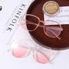 Square Frame Gradient Girlish Reading Glasses Presbyopia Eyeglasses Women Sunglasses Blush Glasses
