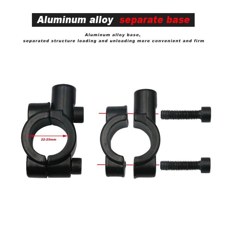 Bicyle Rearview Mirrors Convex Wide Angle Adjustable Electric Motorcycle Bike Handlebar Side Safety Flexible Rear View Mirror