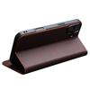 QIALINO For iPhone 16 Stand Case Anti-Drop Genuine Cow Leather Wallet Phone Cover