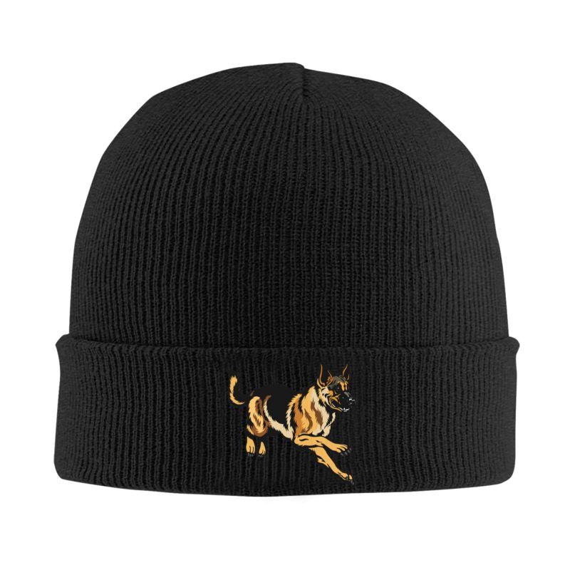 German Shepherd Dog Bonnet Hats Men Women Trendy Outdoor Beanies Hat Autumn Winter Warm Head Wrap Caps