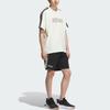 adidas SS25 Современная футболка с полосками и логотипом, спортивная, повседневная, с коротким рукавом, мужская, KC2837