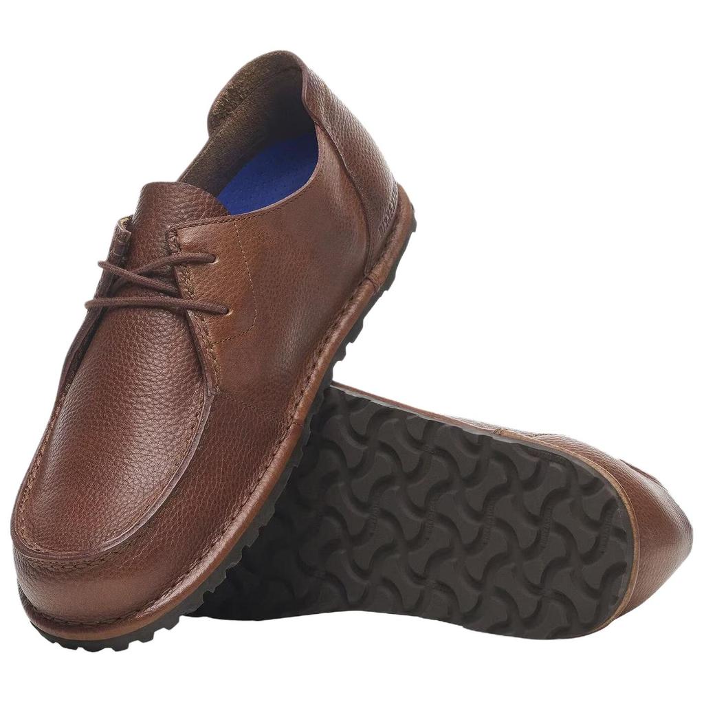 Birkenstock Утти Кружево Кожа Ретро Легкие Классические Удобные Высококачественные Повседневные Низкие Кроссовки Стиль Жизни Унисекс Коричневый 1029679
