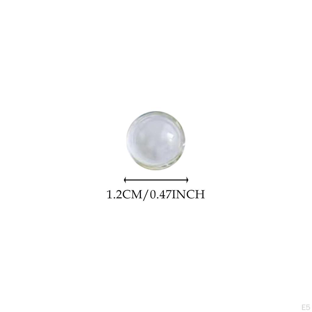 100 шт. маленькие стеклянные бусины прозрачные круглые без отверстий для декора стола, сферы декоративные