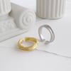 Xiaomi Silver Color European and American jewelry simple irregular concave-convex ring fashion tide flow open ring