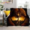 Tree of Life Nature Viking Yggdrasil Norse Soft Flannel Blankets,Throw Blanket Comfortable Blanket for Picnic Beds Home Bedroom