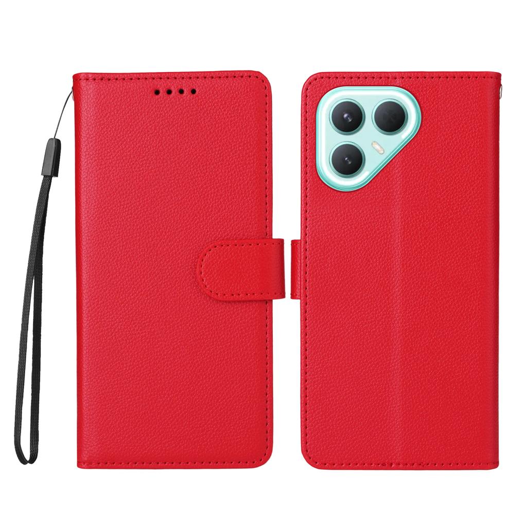 For TECNO Pova 7 Pro 5G Case RFID Blocking 3 Card Slots PU Leather Phone Cover with Wrist Strap