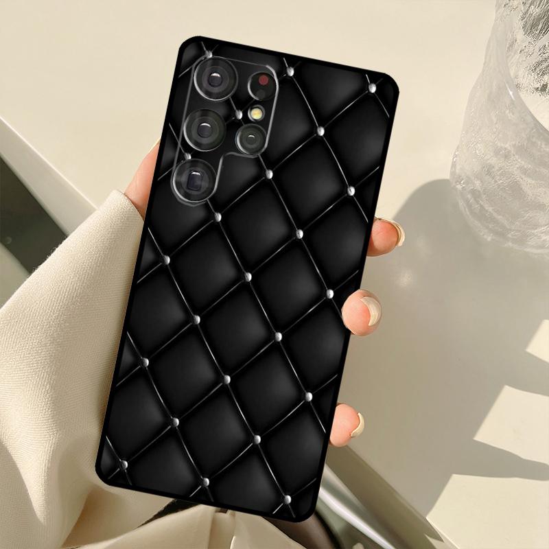 Диван с стеганой текстурой Узор Корона Чехол Для Samsung Galaxy S22 Ultra S21 S20 S24 S25 Ultra S9 S10 Plus S23 FE S25 FE Задняя крышка