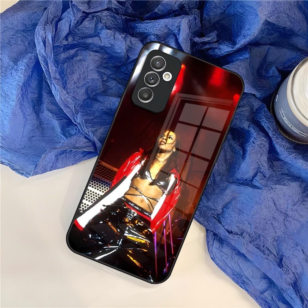 Чехол для телефона A-Aaliyah Hip Hop Music для Samsung Galaxy S24 S23 S22 S21 S20 A24 A34 A54 A53 Note20 M54 Fe Ultra Plus Стекло