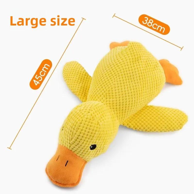 Dog Toys Indestructible Things For Dogs Soft Toy Interactive Plush Squeaky Duck Durable Chew Large Puppy Playtime Entertainment
