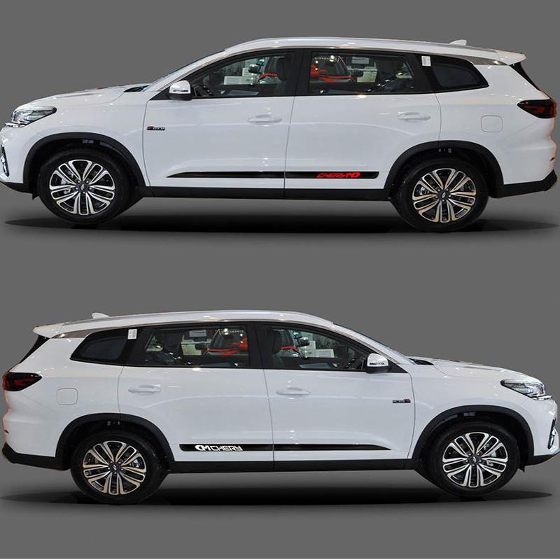 Chery Tiggo 8 Pro автомобильная юбка с боковой полосой виниловые аксессуары наклейки пленка авто украшение