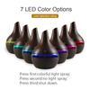 300ml Wood Grain Humidifier, Essential Oil Diffuser, USB Powered, 2 Aroma Oils