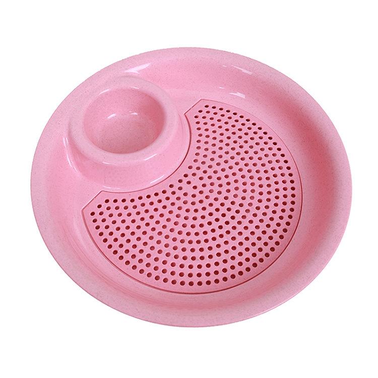 Креативная двухслойная тарелка для пельменей из пшеничной соломы для еды