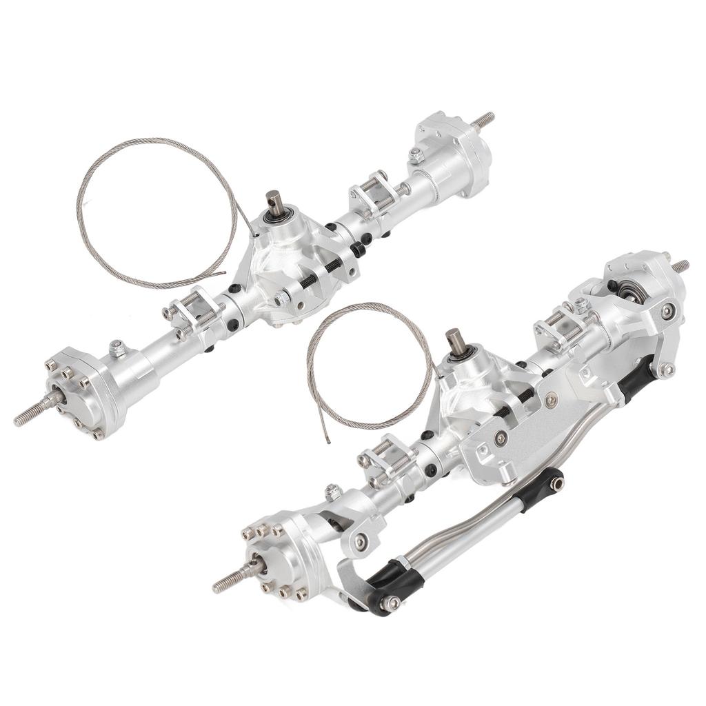 Комплект передних и задних мостов RC Portal с педальным сервоприводом из алюминиевого сплава для Axial SCX10 I II III AXI03007