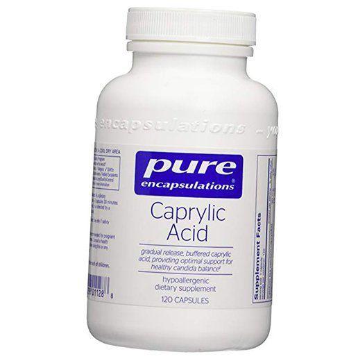 Каприловая кислота капсулы, Caprylic Acid, Pure Encapsulations 120капс (69361004)