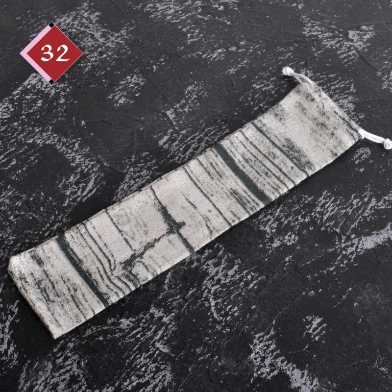 Японский стиль DIY дорожная сумка для хранения карман на шнурке соломенная посуда портативная сумка на шнурке ложка палочки для еды тканевая сумка