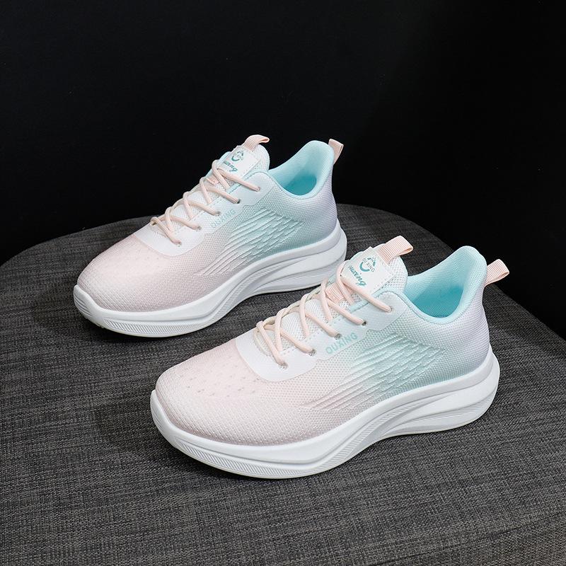 2025 Spring New Korean Version Breathable Fly-woven Women's Shoes Ins Tide Student Running Sports Shoes Casual Shoes FZ6603