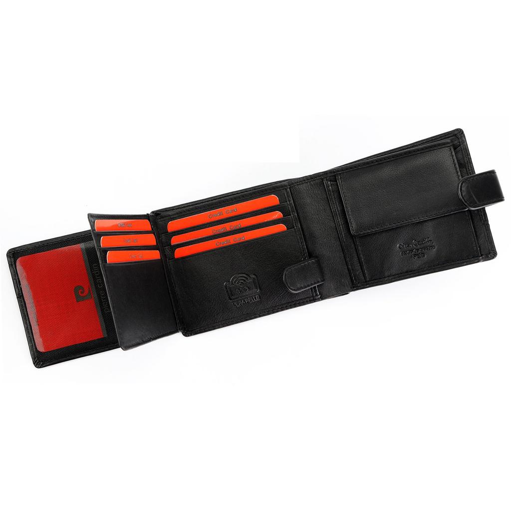 Kompaktowy męski portfel od Pierre Cardin z RFID