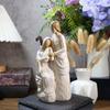 Смоляная статуэтка Рождества Святое Семейство Иисус Дева Мария Фигурка Католическое Рождество Ясли Группа Домашний Настольный Декор