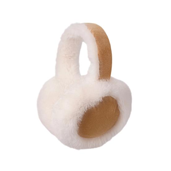 Winter Earmuff for Women Girls Foldable Fluffy Ear Warmer Soft Faux Fur Warm Ear Cover for Cold Weather Outdoors