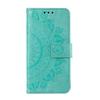 For Xiaomi Redmi Note 13 4G PU Leather Phone Case Imprinted Mandala Flower Stand Wallet Cover