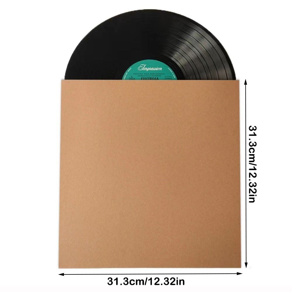 Useful 12 Inch Vinyl Records Sleeve Square Resealable Outer Record Sleeves Record Storage Bags