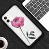 Красивый чехол с цветком для iPhone 13 12 11 Pro Max XS Max XR X 7 8 6 Plus 5 5S SE 2020 12 Mini Matte Soft TPU Clear Cover