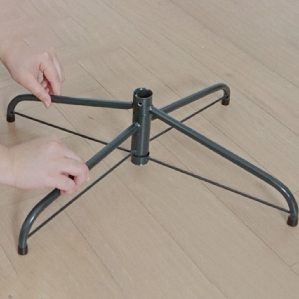 Sturdy Metal Christmas Tree Stand for 6-6.5 Ft Holiday Trees, 19x40 Cm Heavy Duty Iron Base with Easy Setup, Tree Holder
