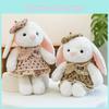 White Rabbit Small Hat Floral Skirt Animal Stuffed Plush Doll Pillow Gift