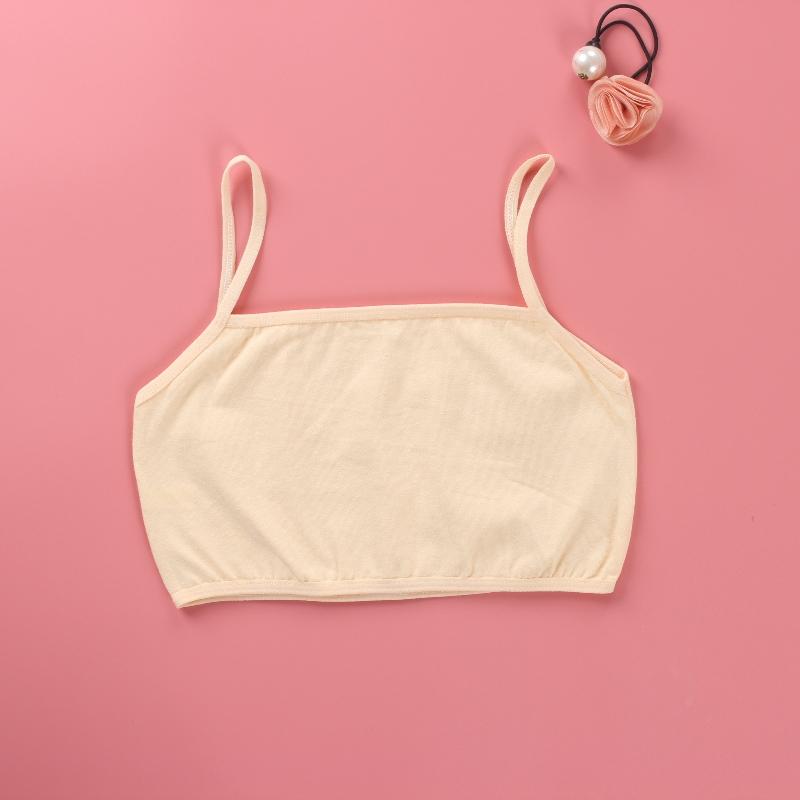 Kids Underwear Cotton Girls Tank Top Candy Color Undershirt Girls Singlet Baby Camisole 8-14Years