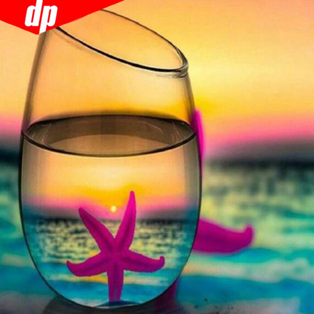 5D DIY Diamond Painting Cup Cross Stitch Full Display Diamond Embroidery Rhinestones