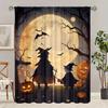 2 шт. - Хэллоуин - Шторы с принтом - Материал полиэстер - Подходит для спальни, гостиной, кабинета, частной шторы