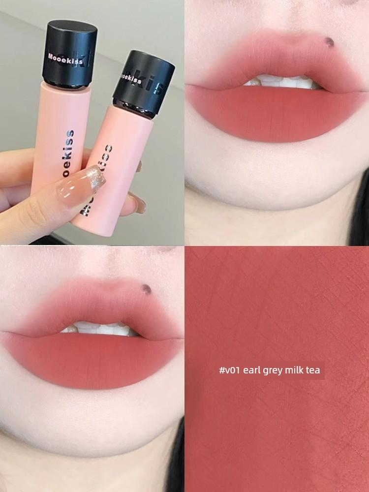 Mooekiss Lip Mud V12/V10/V11/V15/V08/V05 Soft Mist Whitening Lip Glaze Mooekiss Lipstick