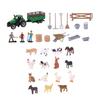 Набор игрушек «Фермерские животные» 42 шт. Пластиковые фигурки фермерских животных, трактор, забор, игрушечный фермерский игровой набор, развивающая обучающая игрушка, подарок