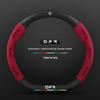 Genuine Leather & Suede Steering Wheel Cover for Dongfeng Fengshen - 3D Embossed, Non-Slip, Breathable