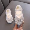 Kids Girls Sandals Fashion Sequins Rhinestone Bow Girls Princess Baby Girl Shoes Children Flat Sandals Size 21-36