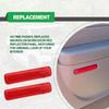 1 Pair Rear Left Driver and Right Passenger Side Door Red Reflector Panel, Safety Alert Light Cover, Compatible with Chevrolet GMC Yukon 2003-2007,