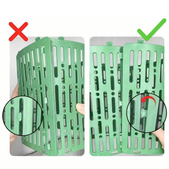 5 шт. защитный чехол для дерева, гибкий, блокирующийся, пластиковый, расширяемый, для защиты ствола дерева