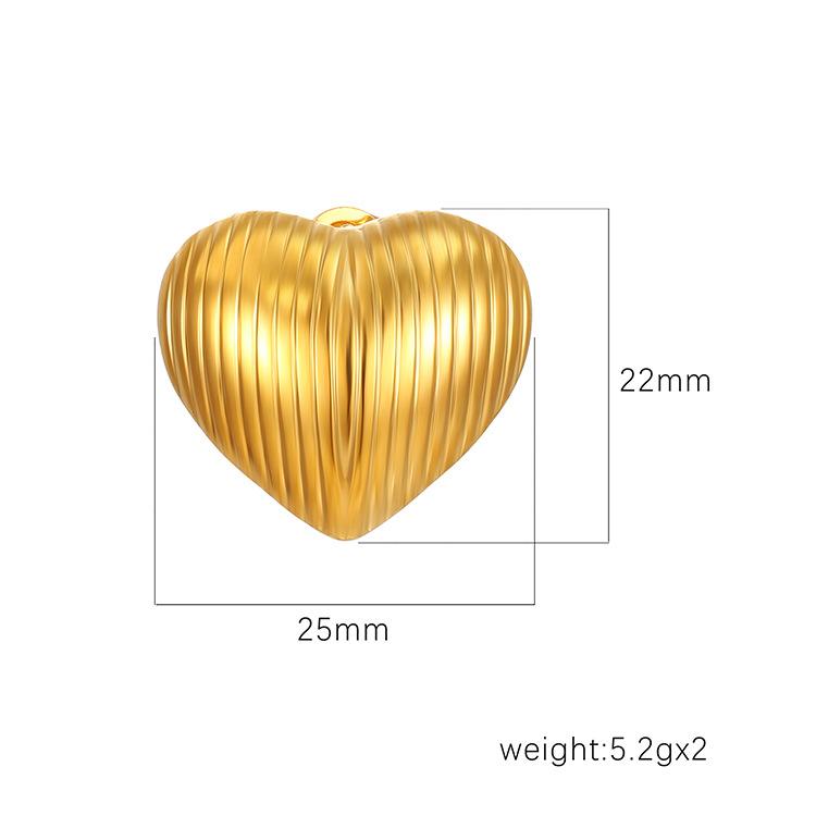 Серьги Fashion Love Hollow из нержавеющей стали, женские трендовые серьги Premium Sense с покрытием из 18-каратного золота