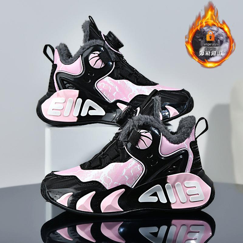 Зимние баскетбольные кроссовки Chitu 2025 для мальчиков - Модные, с хлопковой флисовой подкладкой для бега