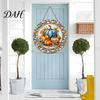 Weather Resistant Entryway Sign Harvest Festival Welcome for Front Door, Rustic Wooden Hanging Thanksgiving Decor Door with Hemp Rope, Autumn Pumpkin