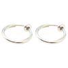 Silver Pipe Ring, Comfortable Earrings 15mm