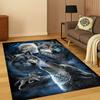 Wolf Animal Cartoon Carpet Rug For Sofa Bedroom Living Room Playroom Doormat Home Decor,Kid Game Area Rug Non-Slip Floor Mat