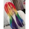 Synthetic Hair Women's Cosplay My Little Pony Rainbow Dash Multi Color Heat Resistant Party Wig