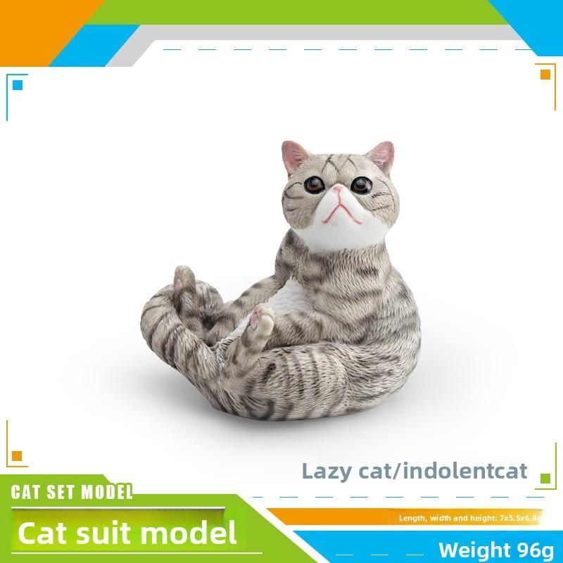 Cat Pvc Realistic Model Ornament For Kids Playroom Decor And Educational