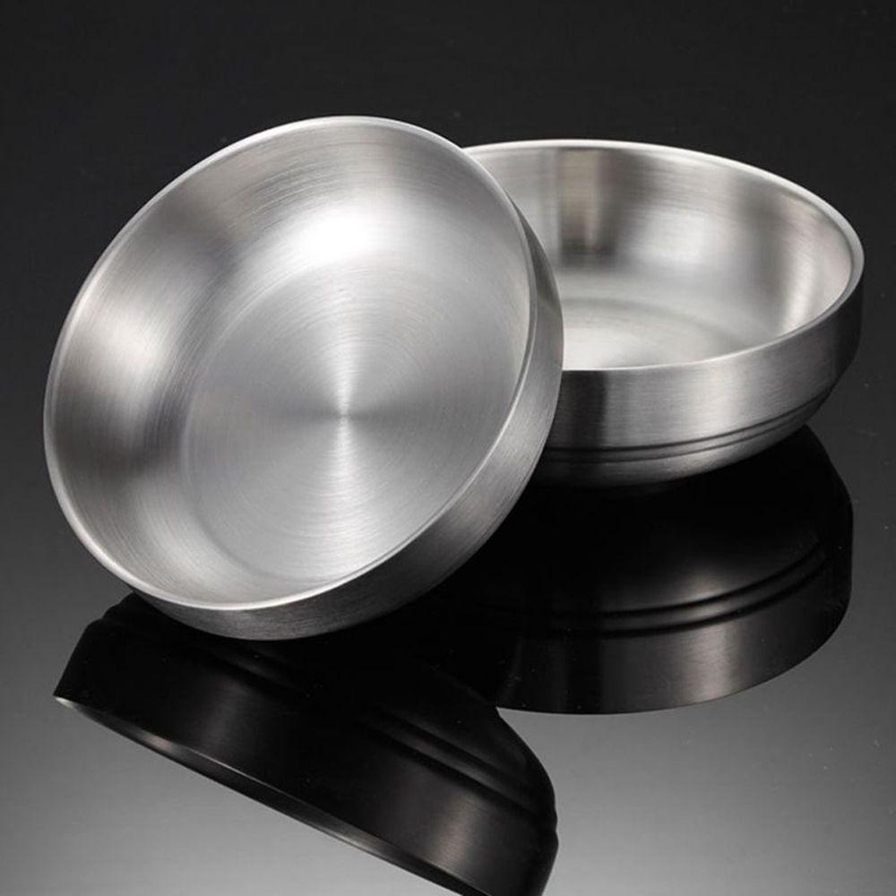 304 Stainless Steel Double Layer Rice Heat Insulated Food Container Soup Bowls Flatware Rice Bowls
