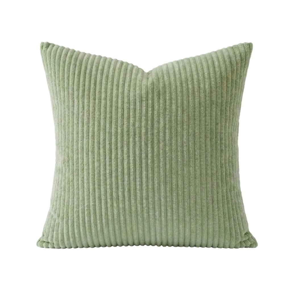 Fine Stripe Corduroy Throw Pillow Cover For Living Room Sofa